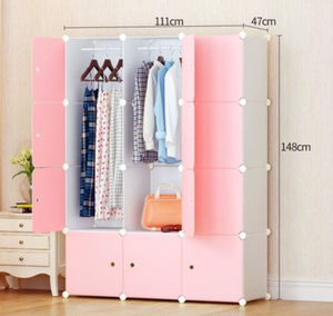 Garde-robe en plastique pour jeune fille <span class=keywords><strong>cube</strong></span> modulaire <span class=keywords><strong>rangement</strong></span> garde-robe organisateur de vêtements - Product Image 5