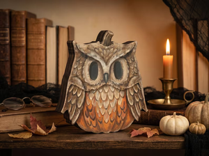 Decoración Vintage de Halloween para Otoño, Juguetes Retro de Madera para Decoración de Estantes de Halloween: Fantasma, Gato Negro, Calabaza, Esqueleto, Bruja, Búho, Zombi, Vampiro - Product Image 4