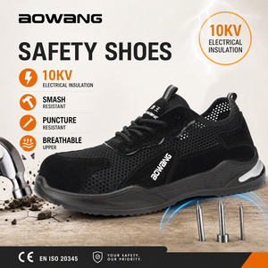 <span class=keywords><strong>Botas</strong></span> de Seguridad Unisex JIANKUN Transpirables con Puntera de Acero, Antideslizantes, Antipinchazos, Aislantes 10KV, Ligeras para Caminar y Hacer Senderismo - Product Image 1