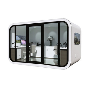 Maisons modernes préfabriquées mobiles de luxe Maisons préfabriquées flottantes en acier Garantie de 30 ans Apple Cabin Space Capsule Hotel Camp - Product Image 1