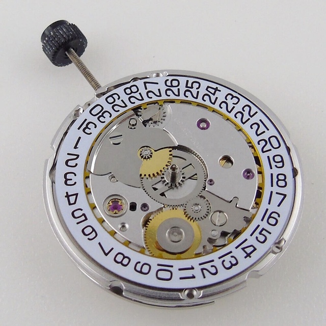 Brass Mechanical Movement ETA2824 Men's Watch with Week Display