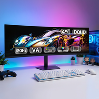 49 Zoll 32:9 HDR Super Ultrawide Curved Gaming Monitor DQHD 120Hz mit DP-Schnittstelle für OEM ODM Großhandel