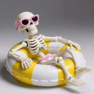 รูปโครงกระดูกว่ายน้ำวงกลมผีฮาโลวีนสำหรับ<span class=keywords><strong>2026</strong></span>รูปปั้นเหมือนจริงเรซิ่นออกแบบได้ตามต้องการผู้ผลิตขายส่ง - Product Image 2