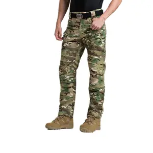High quality multi-color camouflage plaid fabric tactical pants for men's waterproof style