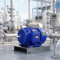 Moteur à induction triphasé 380V/660V à faible bruit et à freinage rapide pour pompe de pipeline de pétrole