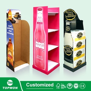 Présentoir de Sol en Carton Ondulé Haute Qualité pour <span class=keywords><strong>Vins</strong></span>, Bières, Boissons et Bouteilles – Présentoir de Détail Personnalisé - Product Image 6