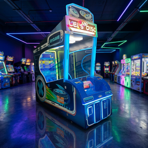 Máquina de Juego Arcade de Canje de Boletos Let's Disc, Operada con Monedas, Juego de Lanzamiento de Discos con Luz Intermitente, de Plástico, para Familias - Product Image 4