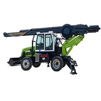 Machines de construction, profondeur de forage 5-20 m, foreuse rotative sur roues, ponceuse à pieux