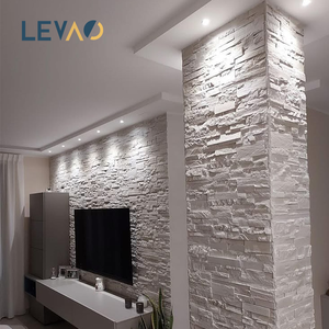 แผ่นหินเทียม PU ลายหินธรรมชาติ แผ่นวีเนียร์หินเทียม  แผ่นผนังภายนอก ทนทาน เป็นมิตรกับสิ่งแวดล้อม สำหรับวิลล่า โพลียูรีเทน ลายหินเทียม - Product Image 1