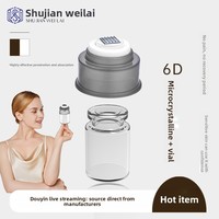 Appareil de soin du visage à pression manuelle avec tête d'irrigation à eau 6D Nano Microcristalline SJ/DMT-J5, Fourniture directe usine