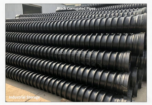 High Pressure <b>Large</b> Diameter 200-800mm Krah Corrugated Pipe Rubber <b>Ring</b> Flexible Underground Drainage SN8 - Product Image 3