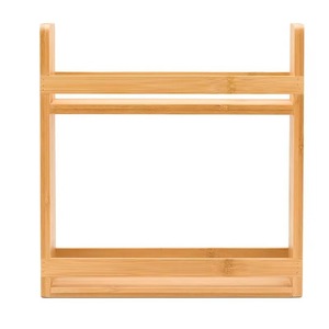 ชั้นวางเครื่องปรุงรสไม้ไผ่ 10x12x2.5 นิ้ว ชั้นวางอเนกประสงค์สำหรับจัดเก็บในครัว ใช้สำหรับวางบนเคาน์เตอร์ - Product Image 5