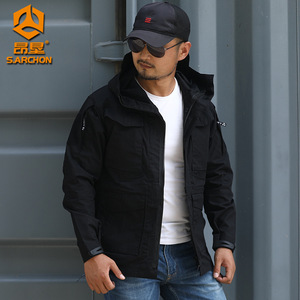 เสื้อแจ็คเก็ตกันลมลำลองสำหรับผู้ชายสีดำ ดีไซน์แบบ Bomber ยี่ห้อ Arctryx สำหรับฤดูหนาว กันน้ำ กันลม - Product Image 4