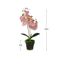 Kunstmatige Phalaenopsis Bonsai 3D-geprint realistisch duurzaam plastic bloemen milieuvriendelijke bruiloft binnenhuisdecoratie 40cm boeket