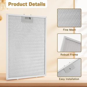 BPPFA30 <b>Range</b> Hood Filter 413x302x9mm Aluminum Alloy Easy Installation For Broan QP130 Models - Product Image 1