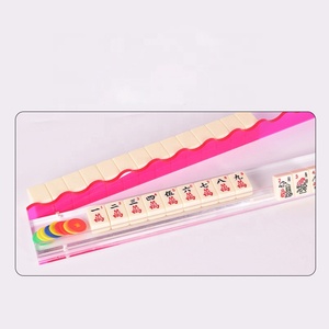 Eleshine Es-p275wt – Règle de Mahjong Américain en Soie, Design Ondulé Transparent, Options Multicolores, Luxe pour Usage Domestique - Product Image 4