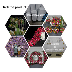 وعد مصنع الأعلى مبيعًا وردة حمراء زهور صناعية الدعائم لحفلات الزفاف والخطوبة الديكور. - Product Image 5