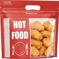Sachet Doypack à fermeture éclair, qualité alimentaire, résistant à la chaleur, anti-buée et anti-graisse, pour emballage de poulet entier rôti, PET/CPP