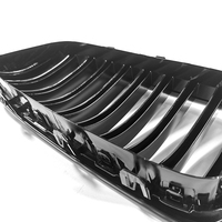 Grille de voiture F10 pour BMW série 5 f10 f18 modifiée ligne unique noir brillant noir mat tricolore