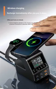 Station de charge de bureau USB-C à affichage numérique 240W SHENZHEN ILarge Store, <span class=keywords><strong>chargeur</strong></span> sans fil multi-ports PD140W - Product Image 6