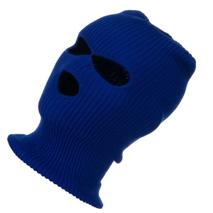 100% Acryl Großhandel Ski masken Benutzer definiertes Logo Sturmhaube Gestrickte Ski maske 3-Loch-Skimaske - Product Image 4