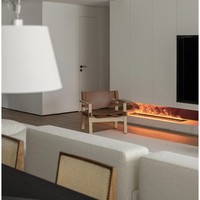 Meuble TV et Cheminée sur Mesure pour Salon, Style Minimaliste Européen-Américain Haut de Gamme, Écologique et Durable, pour Toute la Maison