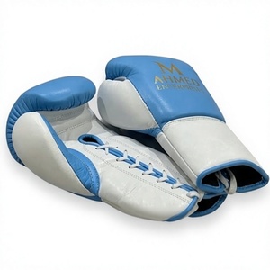 Guantes de Boxeo Azules, Guantes de Entrenamiento de Artes Marciales, Guantes de Combate con Logotipo Personalizado para Entrenamiento de Boxeo - Product Image 6