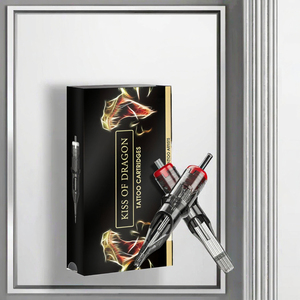 Agujas de tatuaje desechables 12 #0,35mm, juego de caja esterilizada, 20 piezas RS Liner RL, Cartucho RM curvo <span class=keywords><strong>Magnum</strong></span>, ceja, arte corporal permanente - Product Image 3