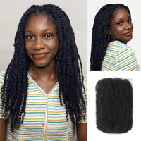 Extensions de Cheveux Humains Naturels 100% en Vrac « Noble Hair » pour Tresses Afro Crépues, Dreadlocks, Réparation de Locs et Vanilles