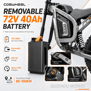 Motocicleta Todoterreno Ligera de 9000W de Alta Velocidad para Adultos, para Aventuras Extremas - Product Image 2