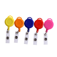 JRGIFTS Cordón Retráctil para Llavero, Portacredenciales Retráctil, Portacredenciales Redondo Retráctil