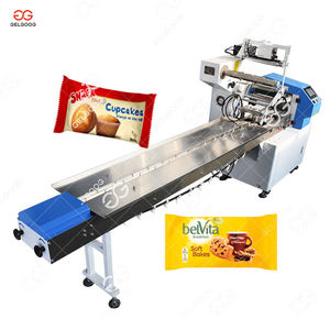 Almohada Horizontal Pastel Rusk Wrapping <span class=keywords><strong>Fortune</strong></span> Ginger Pan Galletas Embalaje Máquina de embalaje de pasteles con crema - Product Image 1