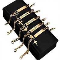 Fabricant de bijoux sur mesure OEM et ODM, pendentif en acier inoxydable plaqué or et argent, personnalisation du logo et du texte