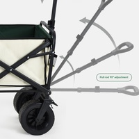 Chariot de camping pliable portable pour enfants, remorque inclinable pour pique-nique en plein air, camping et présentation de stand de marché nocturne en Chine