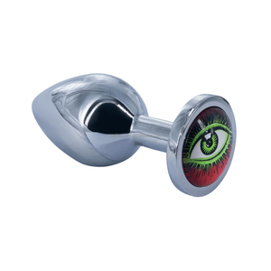 Großhandel <span class=keywords><strong>Anal</strong></span> Spielzeug Augen Design Set Schwarz Silikon <span class=keywords><strong>Anal</strong></span> Plug mit Red Jewel Sexspielzeug Jewel Butt Plug - Product Image 6