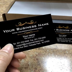 Whosale Custom <strong>Free</strong> Design Black Paper Gift Business Card Thank You for Purchasing Paper Card With <strong>Logo</strong> for Business - Product Image 2