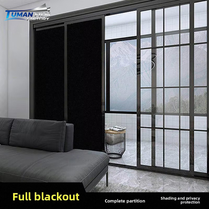 Solid Black Non Transparent 1.52mx30m/roll