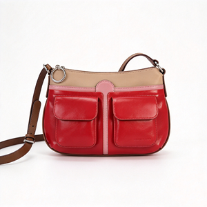 Color Block <b>Women</b> Crossbody <b>Bag</b> Multi Pocket Design Adjustable Strap Casual Shoulder Purse <b>For</b> Daily Use - Product Image 6