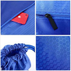 Sac à dos promotionnel en polyester coloré avec cordon de serrage, personnalisable avec logo imprimé, idéal pour le shopping - Product Image 4