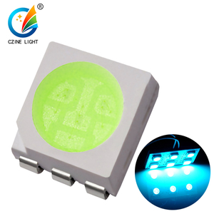 5050 LED SMD Ice Blue Chip 20mA 3,0-3,2 V smd Hohe helligkeit 0,2 W 5050 cyan 490-495nm - Product Image 1