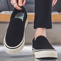 Chaussures décontractées pour hommes en cuir, style baskets, coupe chaussette, noir et blanc, lacets épais, plateforme, respirantes, antidérapantes, en maille, Evergreen