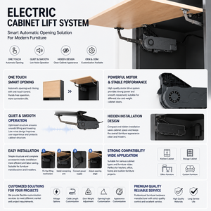 Herrajes para Hogar Inteligente, Sistema de Apertura de Gabinetes Eléctricos con Control Táctil y <span class=keywords><strong>Mecanismo</strong></span> de Apertura Automática sin Manos - Product Image 4
