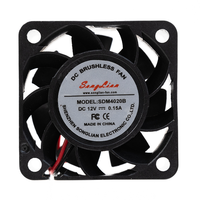 Kipas Pendingin Industri Berkinerja Tinggi dengan Bantalan Bola Ganda 40x40x20mm DC 5V 12V 24V 48V 4020 untuk Kabinet Catu Daya Server.