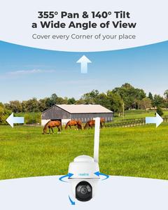 Caméra de sécurité cellulaire <span class=keywords><strong>Reolink</strong></span> 5MP LTE 360 ° Panoramique-Inclinaison <span class=keywords><strong>sans</strong></span> <span class=keywords><strong>fil</strong></span> détection intelligente caméra de vision nocturne à énergie solaire pour la chasse - Product Image 3