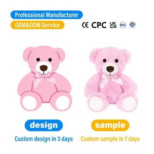 Oso de Peluche de Alta Calidad, Súper Suave, Personalizado, con Certificación CE, CPC, OEM, ODM, Relleno de Algodón PP, Alivio del Estrés, Venta al Por Mayor - Product Image 1
