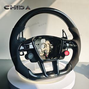 พวงมาลัยคาร์บอนไฟเบอร์เหมาะสำหรับ audis A3 S3 S4 S5 S6 R8 A7 <span class=keywords><strong>Q3</strong></span> Q7 A6L B8 B9 A7L A8 RS6 Q5 RS7 TT A4 A5 C7 <span class=keywords><strong>RS</strong></span> Q6 - Product Image 4