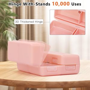 Best-Selling Seven-Cell <b>Folding</b> Magnetic Pill <b>Box</b> Double-Open-Week Small Seven-Day Sealed <b>Storage</b> Plastic Medicine <b>Box</b> - Product Image 4