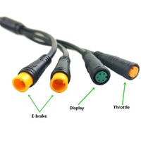Câble de pièces de moteur Ebike 1T4 pour câble d'extension de vélo électrique Kit étanche Modification