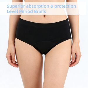 Culottes menstruelles lavables en coton, vente en gros d'usine, 30-40 ml, grandes tailles S-4XL, anti-fuites, réutilisables, pour la gym et le yoga - Product Image 3