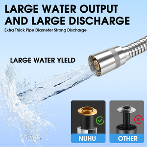 Tuyau de douche en acier inoxydable avec tube extractible, prix d'usine, qualité stable et anti-rupture - Product Image 5